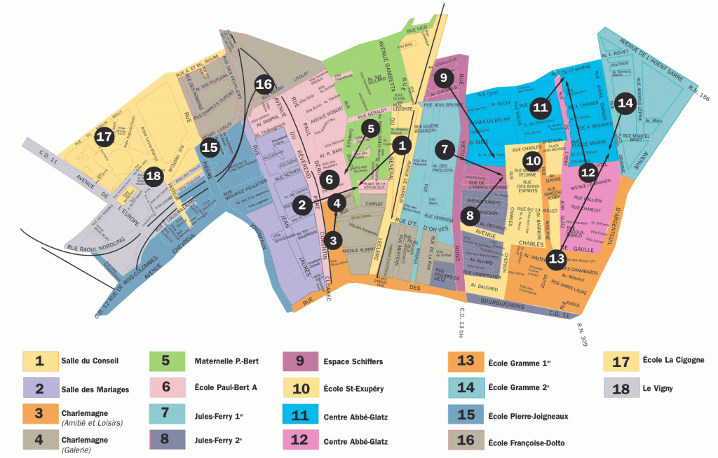 Les bureaux de vote - Bois-Colombes