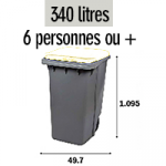 Bac 340 litres