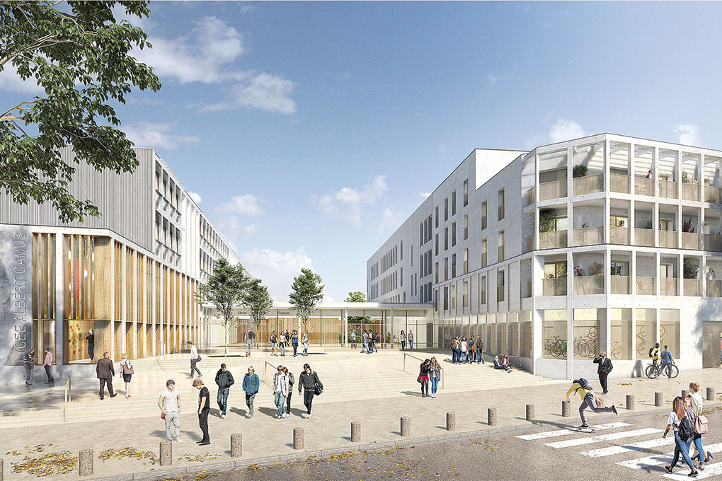 Perspective du futur lycée Camus