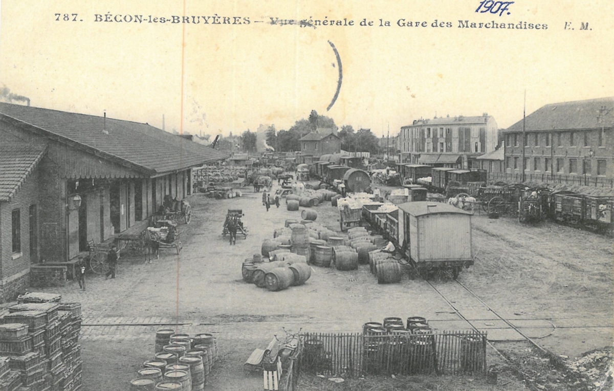 gare de marchandises en 1907