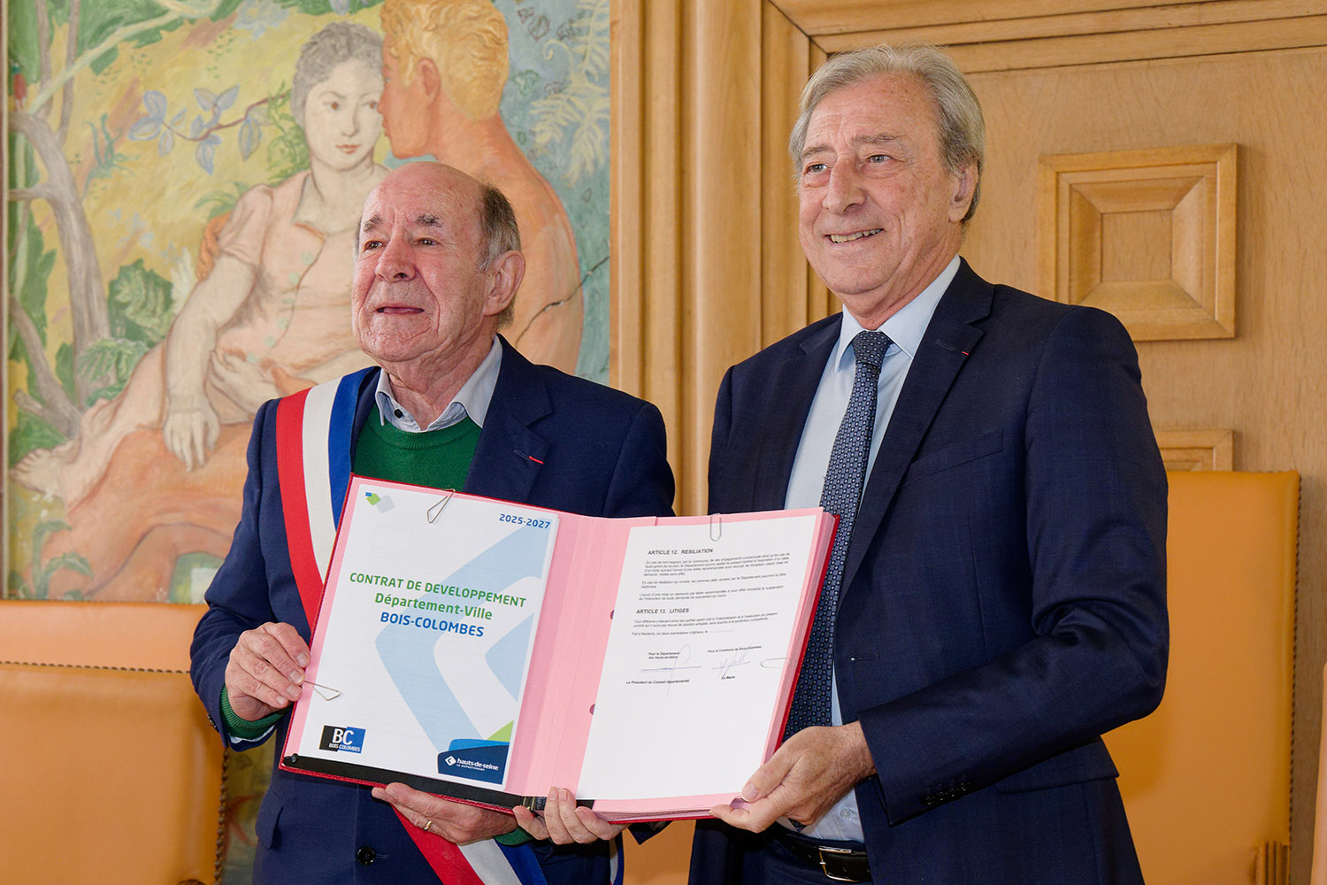 PHOTOS : SIGNATURE DU CONTRAT DE DÉVELOPPEMENT DÉPARTEMENT/VILLE